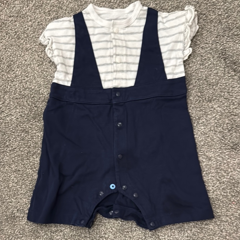 Navy Blue Kids Overalls